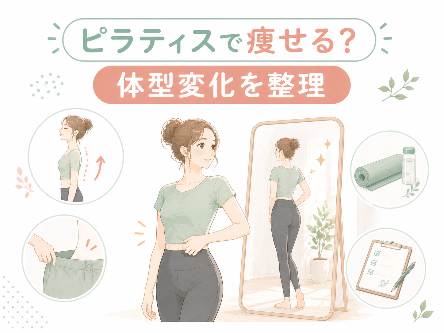 ピラティスで痩せる？消費カロリーと体型変化の真実｜ダイエット成功のコツのサムネイル画像